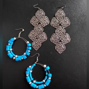 2 Pairs Bohemian Style Earrings